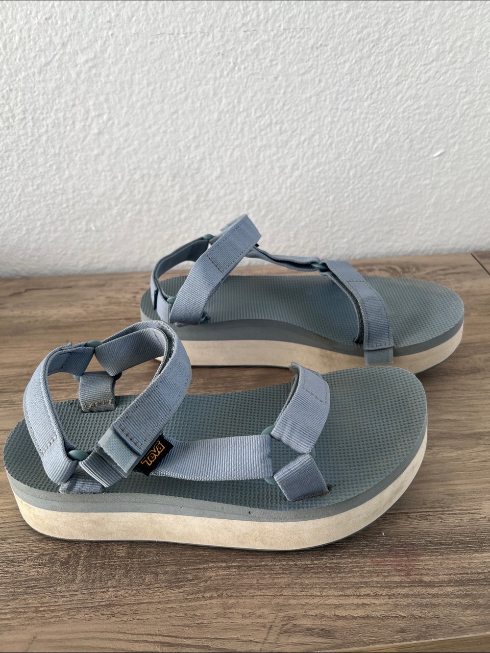 Teva Platform Sandals with Adjustable Straps Size 9
